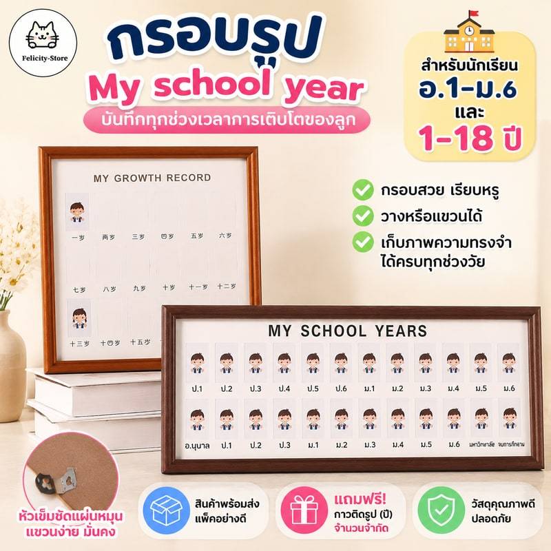 My school years กรอบรูปวัยเรียน กรอบรูปนักเรียน กรอบรูปวัยเด็ก เก็บทุกเรื่องราวการเติบโตของลูก