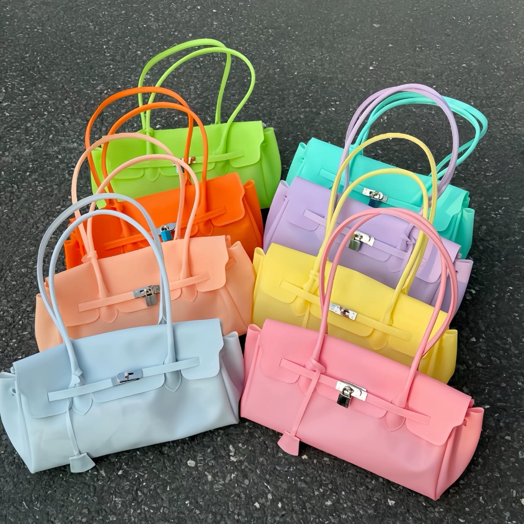 พร้อมส่ง/พรีออเดอร์ Jelly Frikin PVC คุณภาพดี 9 สี ขนาด 35*29*15 CM ทรงยาว🩷ร้านคนไทย🇹🇭