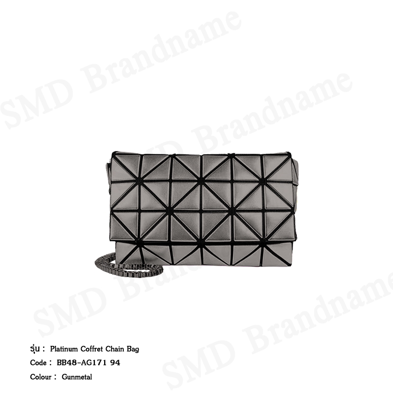 BAO BAO Issey Miyake กระเป๋าสะพาย รุ่น Platinum Coffret Chain Bag Code: BB48-AG171 94