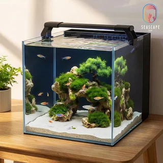 ตู้ปลากรองหลังกระจกใส Mini Stream EcoTank หนา6mm,8mm ตู้ปลาทะเล ตู้ปลาไม้น้ำ0