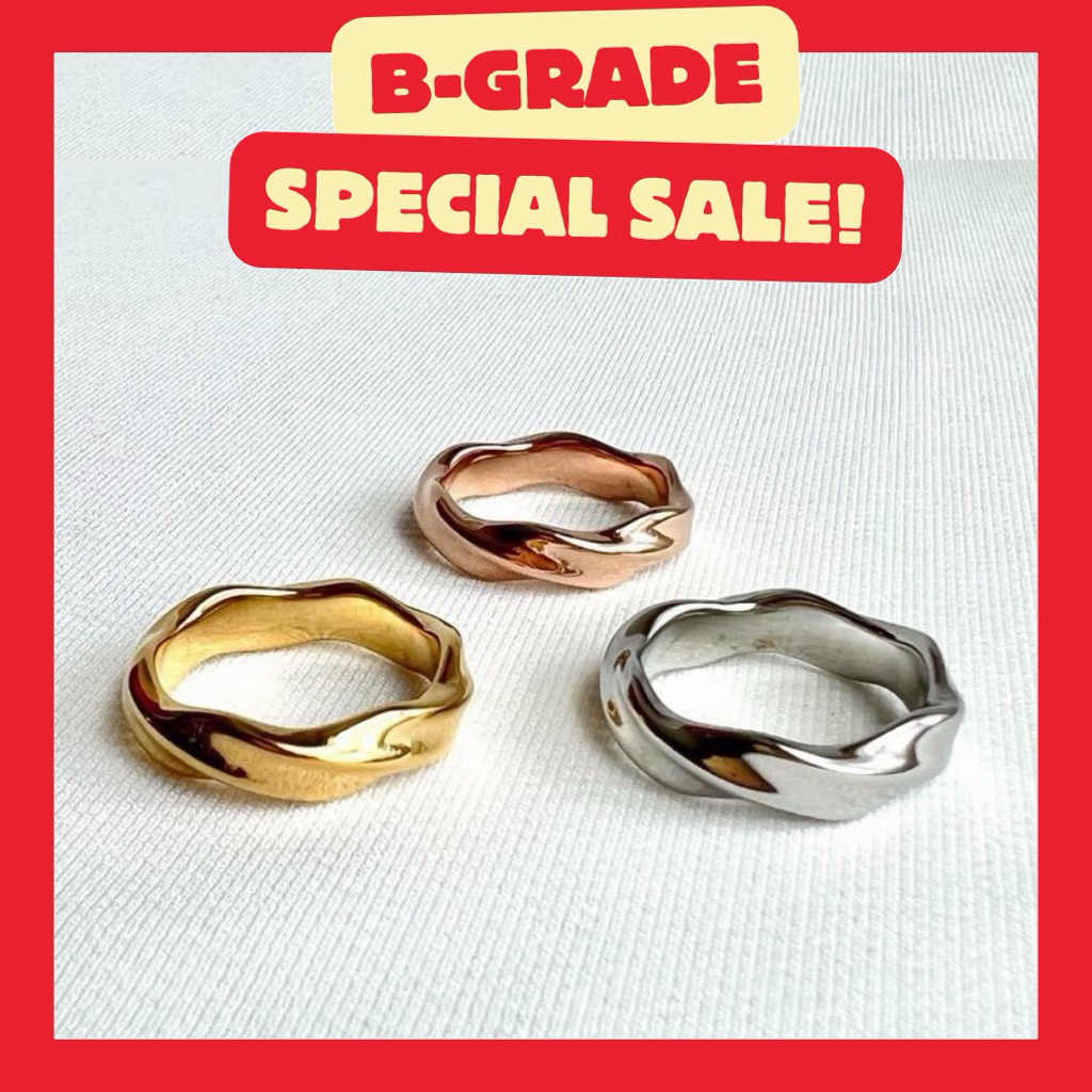 {B-Grade} Dana 14k ring. (แหวนตัวเรือนสแตนเลส)