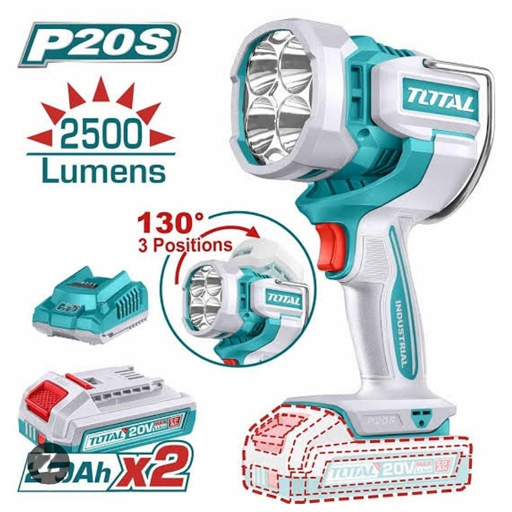 TOTAL ไฟสปอร์ตไลท์ LED ไร้สาย รุ่น TWLI20887