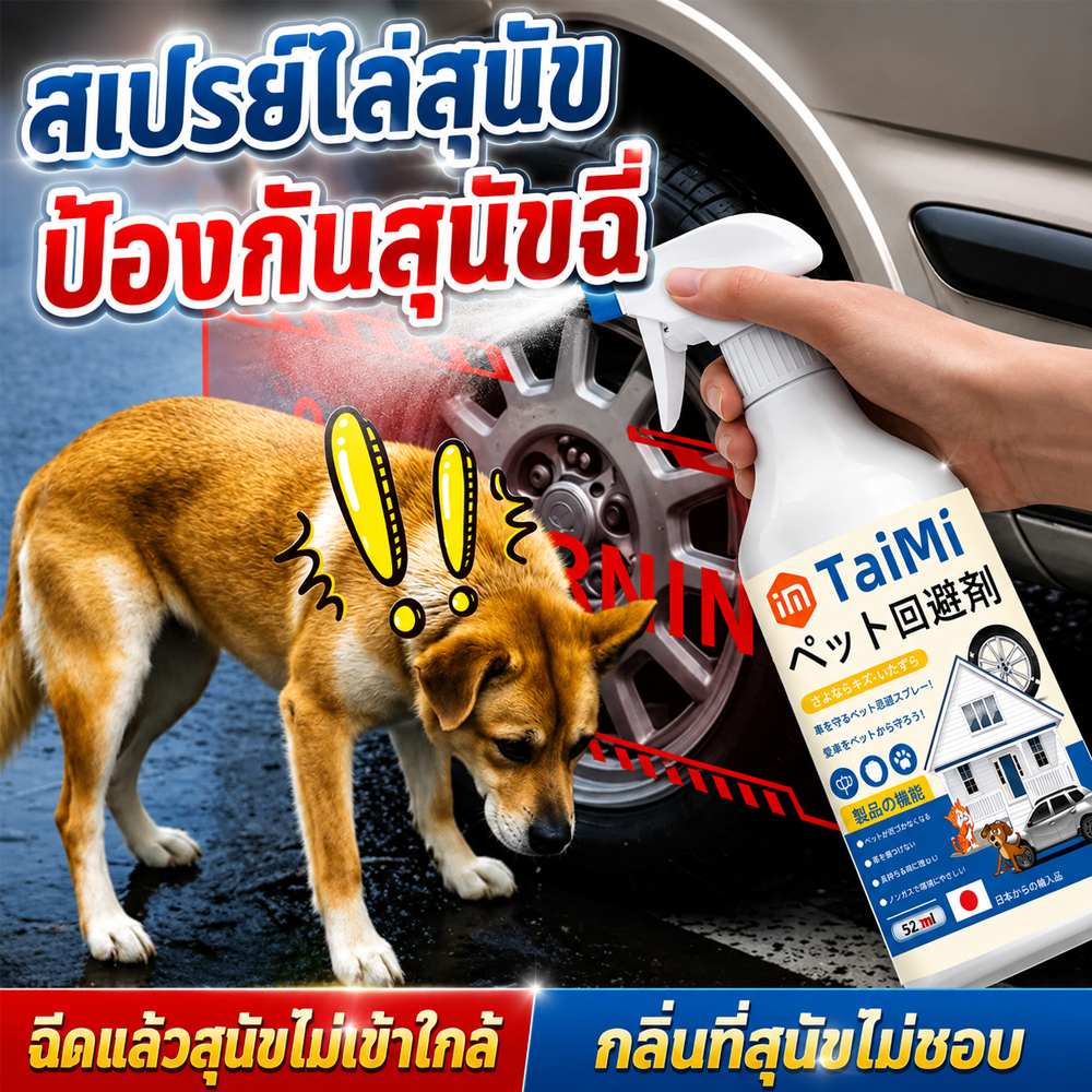 สเปรย์ไล่หมา แมว 520ml สูตรเข้มข้น ป้องกันการขับถ่าย ป้องกันไม่ให้สัตว์เลี้ยงปัสสาวะ สูตรญี่ปุ่น