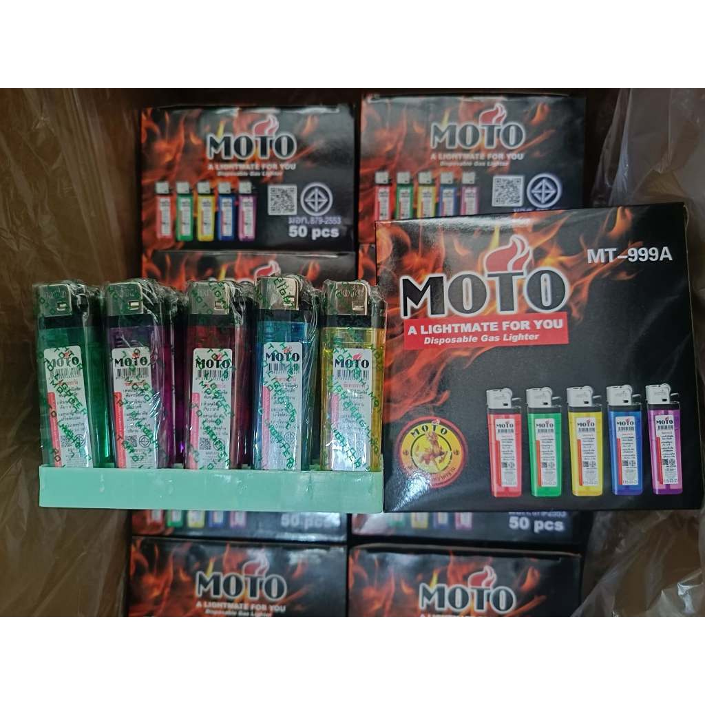 ขายส่งของแท้ MOTO กล่องดำ กล่องแดง 50ชิ้น/กล่อง แช็ก โรงงานขายเองคุณภาพดีราคาถูก ชนิดหุ้มปลอก ไม่หุ้มปลอก ไฟ เเช็คTR
