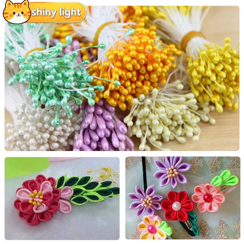 เกสรเกสรตัวเมียดอกไม้เทียม 55 มม. 130 ชิ้น สำหรับ DIY ดอกไม้ปลอม งานคราฟต์ ตกแต่งเครื่องประดับ