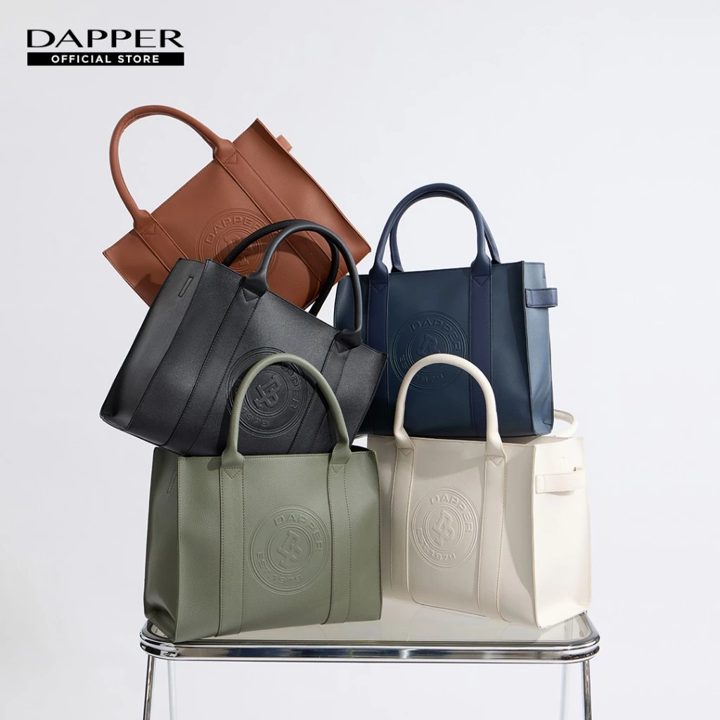 DAPPER กระเป๋าถือ DP Logo Stamp Tote Bag (BMT/1299PN)