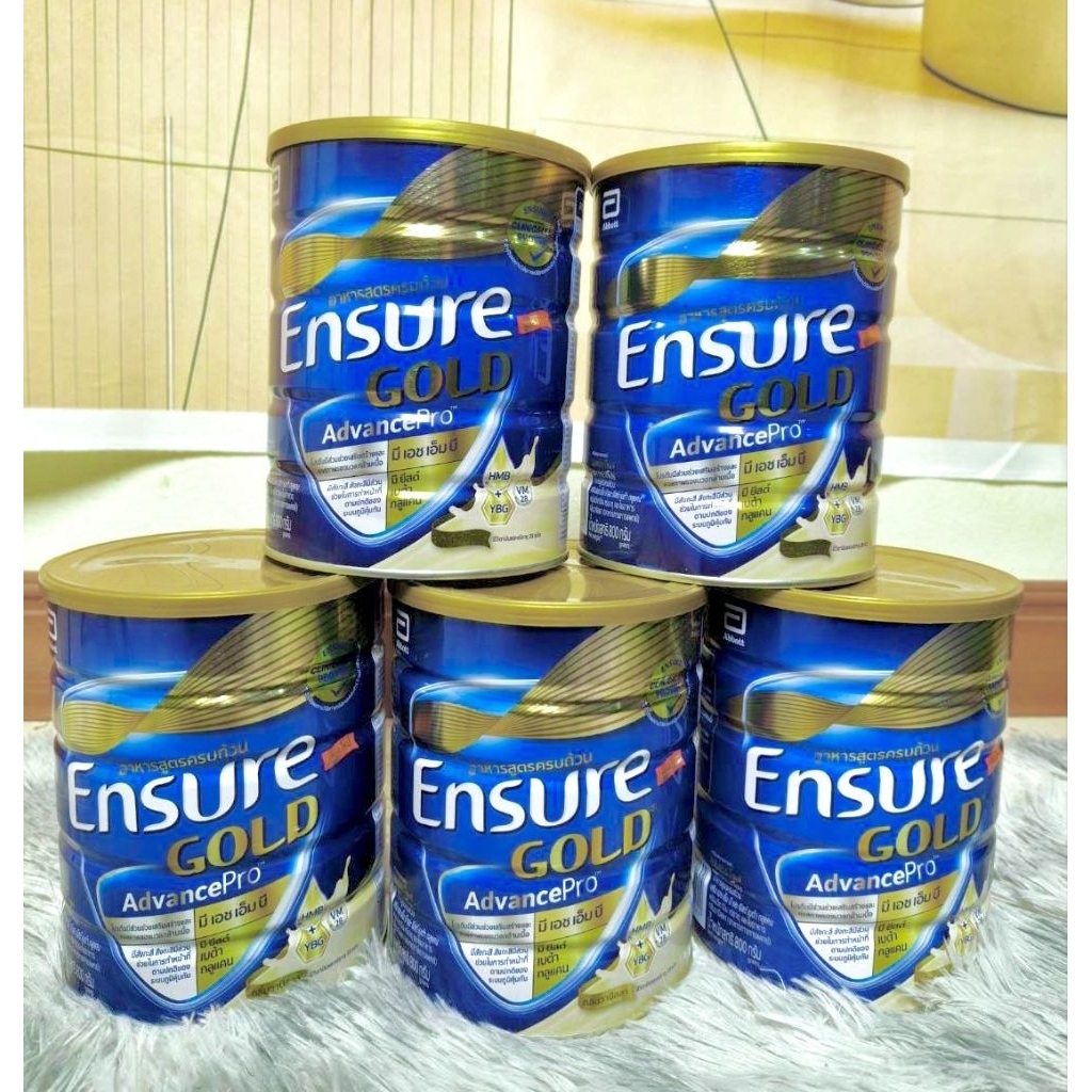 ถูกสุด พร้อมส่ง‼️เอนชัวร์ โกลด์ แอดวานซ์โปร [Ensure Gold Advance Pro] อาหารสูตรครบถ้วน กลิ่นวนิลา ขน