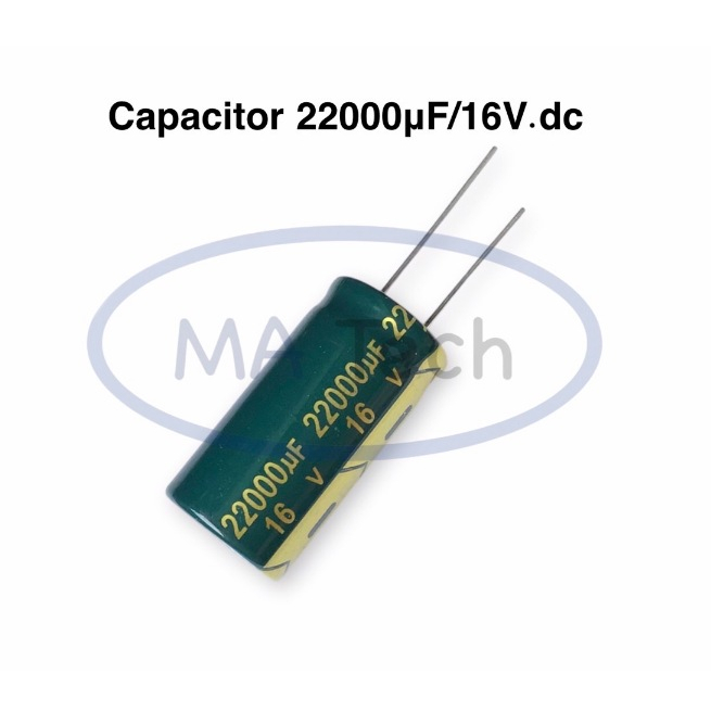 22000uf 16V Capacitor 22000uF/16V คาปาซิเตอร์ 22000uF16V ขนาด 18.0x35.0mm