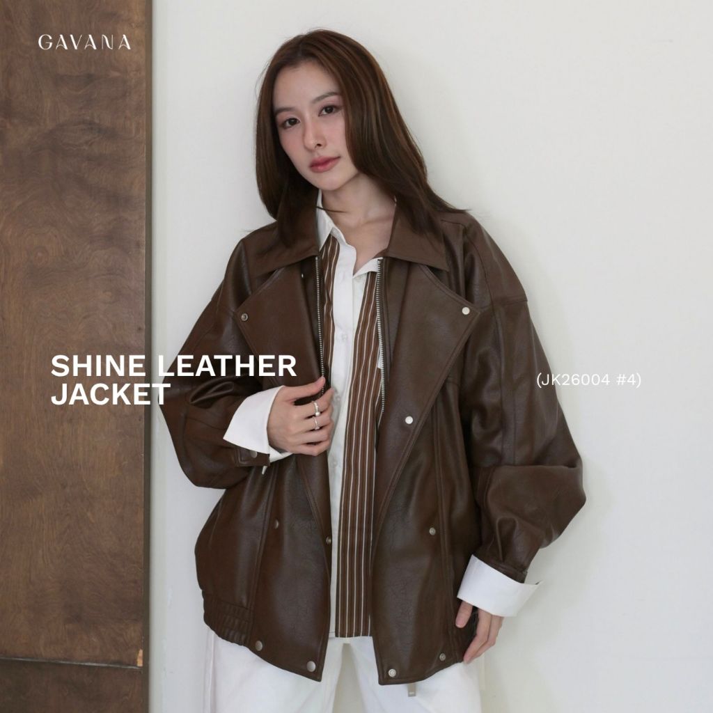 GAVANA - Shine Leather Jacket #JK26004 #4