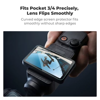 K&F CONCEPT แก้วกันรอย ความคมชัดสูง 9H กันแตก ไร้รอยนิ้วมือ 0.25มม.ตอบสนองไว สําหรับ Pocket 3/4/4P