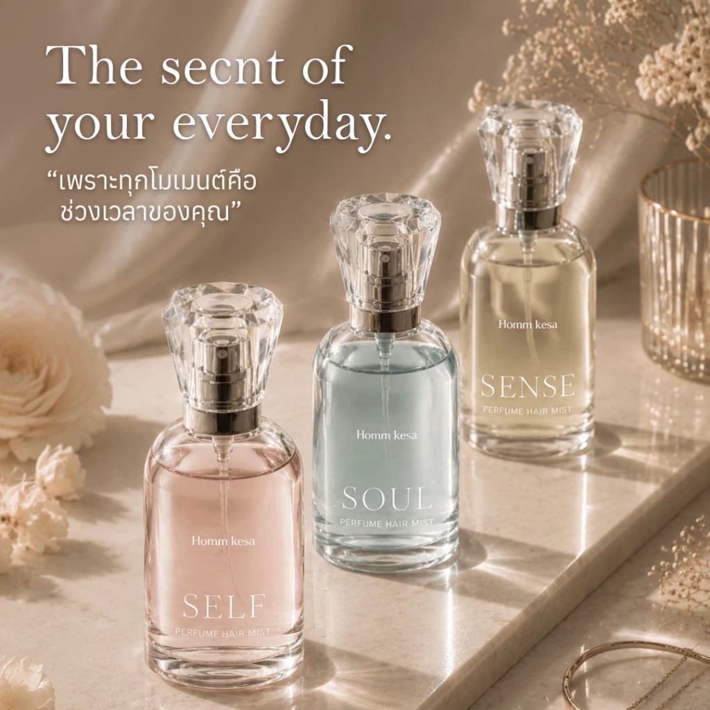 Hair Perfume ผมหอมสะอาดเหมือนเพิ่งสระ 0% Alcohol สูตรColor Protection