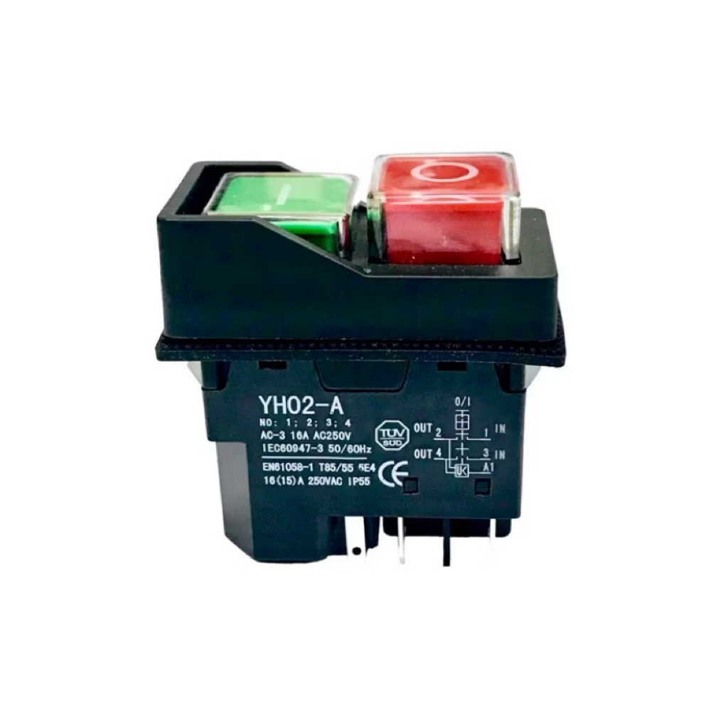 Switch รุ่น YH02-A สวิตช์แม่เหล็กกันน้ำ ON OFF 16A/250VAC มีของพร้อมส่งในไทย