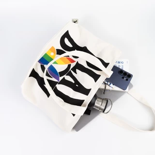 PLAYBOY รุ่น PRIDE SHOPPING BAG (GWP) กระเป๋าสะพายช้อปปิ้งทรงโท้ท รหัส ST-F262PB013-WH สี ECRU