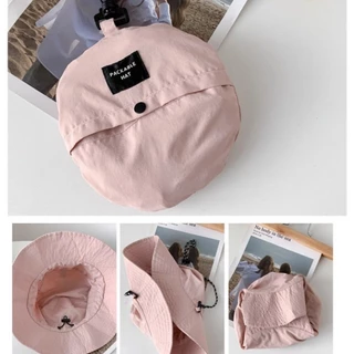 หมวกบักเก็ต กระเป๋าเก็บของแบบพกพา พับได้ หลากหลายแบบ ป้องกันรังสียูวี แบบแห้งเร็ว Hat