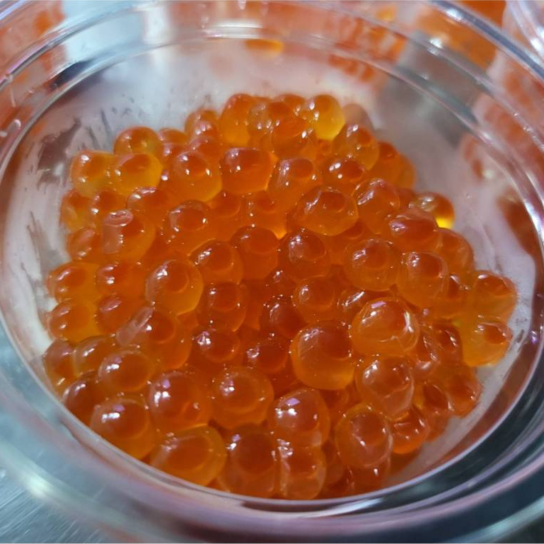[ สินค้าพร้อมจัดส่งด่วน ] ไข่แซลม่อน ขนาด 50 กรัม /ถ้วย
