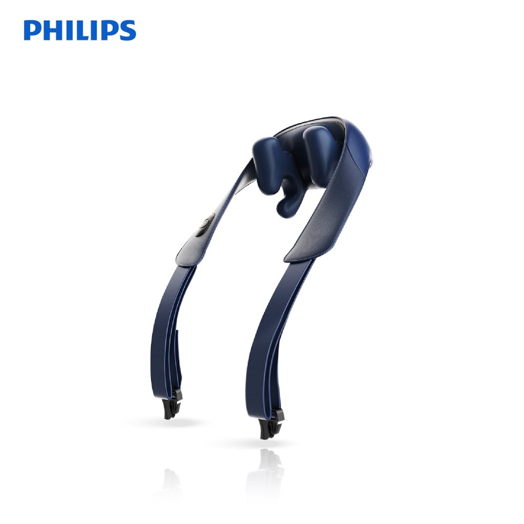 (พร้อมส่ง)Philips massage shawl PPM3522 เครื่องนวดคอ บ่า ไหล่ หัวนวด 6 จุด รูปเลข 8 Blue