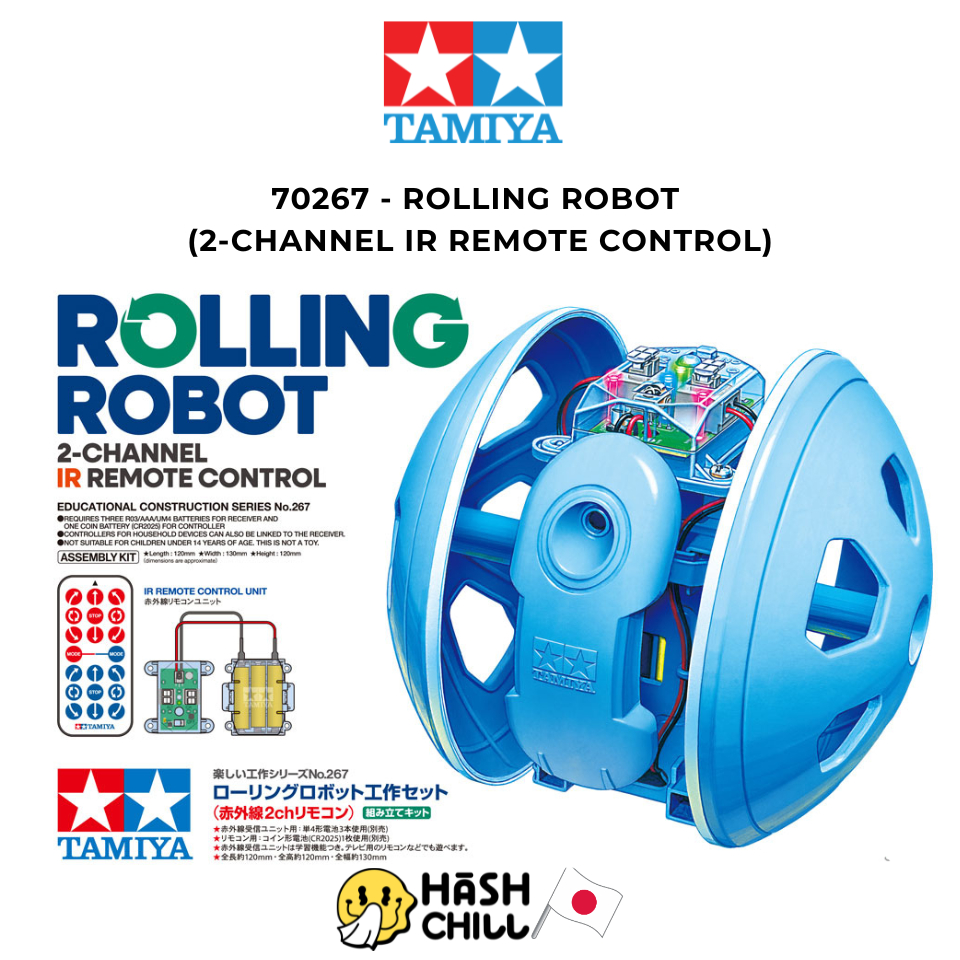TAMIYA 70267 - ROLLING ROBOT (2-CHANNEL IR REMOTE CONTROL)