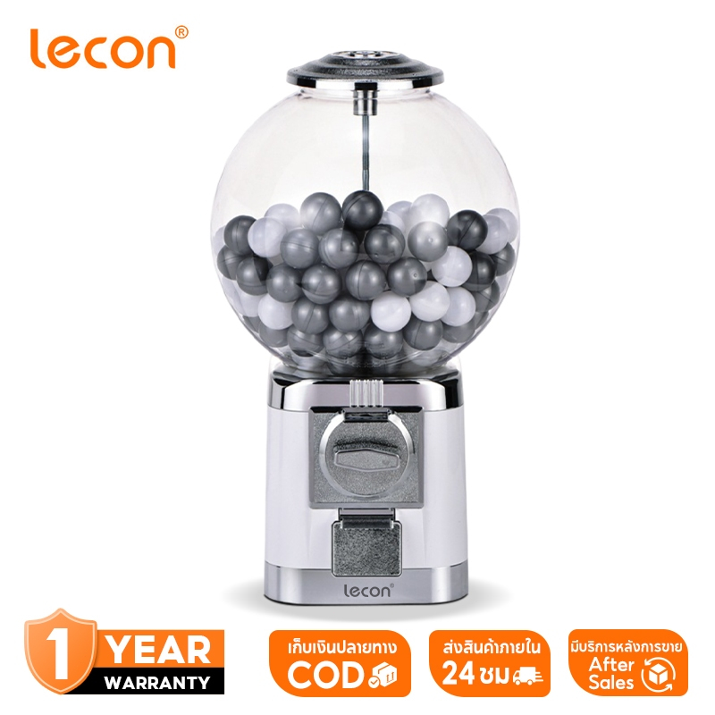 Lecon เครื่องกาชาปองใส่แคปซูลกาแฟ ทรงกลมโปร่งใส วัสดุแข็งแรง ทนทาน ที่ใส่แคปซูลกาแฟแบบหมุน