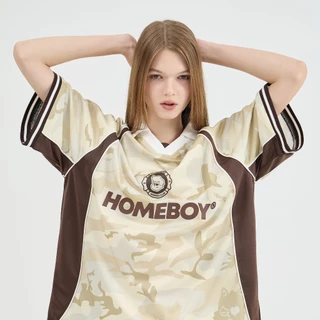 HOMEBOY เสื้อOVERSIZE HB.CAMO.SUMMER.JERSEY โพลี่เอสเตอร์ ใส่ได้ทุกวัน