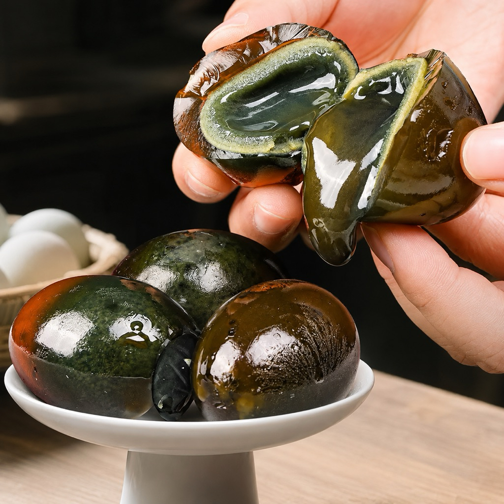 ไข่เยี่ยวม้าไส้ลาวา สูตรพื้นบ้าน หมักเองปลอดภัยไม่มีตะกั่ว