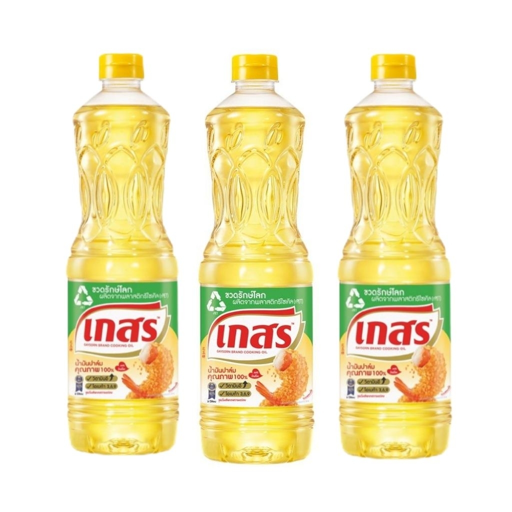 น้ำมันปาล์มตราเกสรขนาด1ลิตร3ขวด