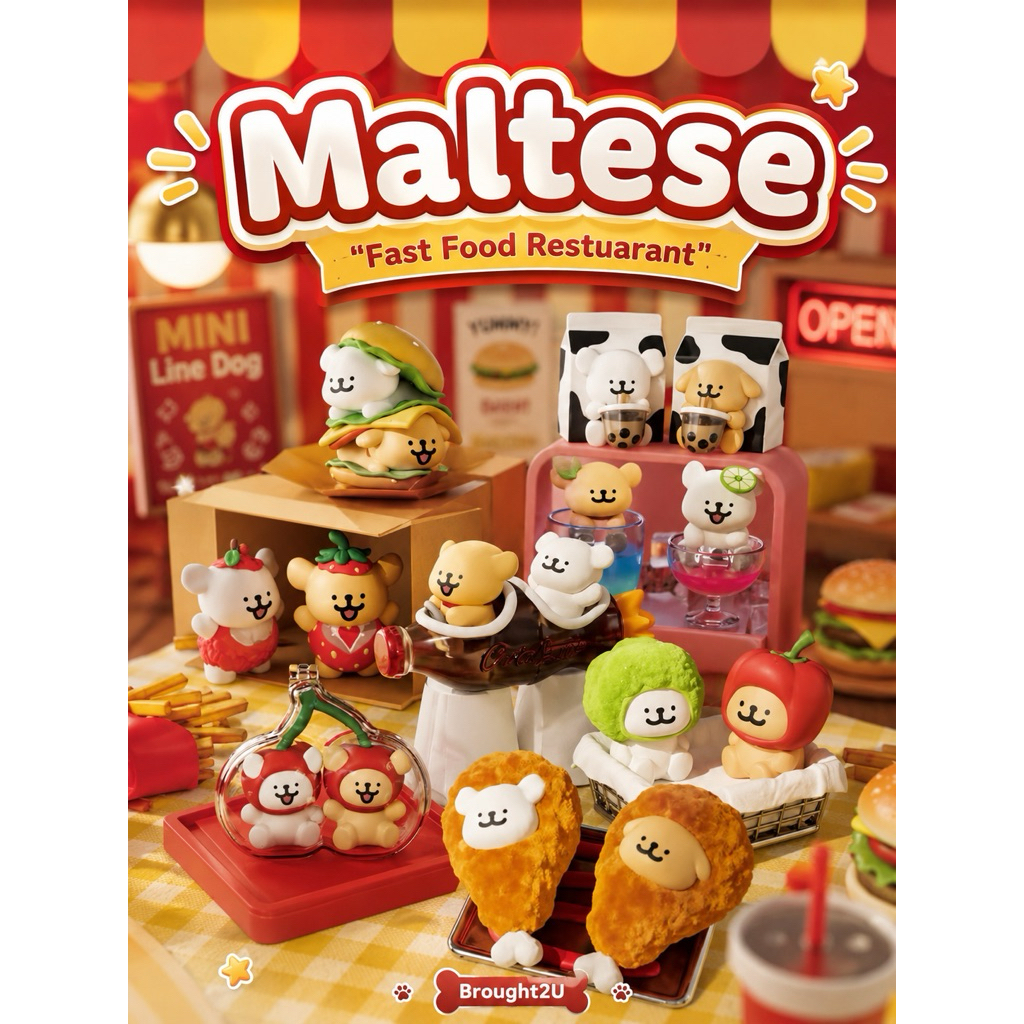 [พร้อมส่งในไทย] Maltese Fast Food Restuarant Series Figure