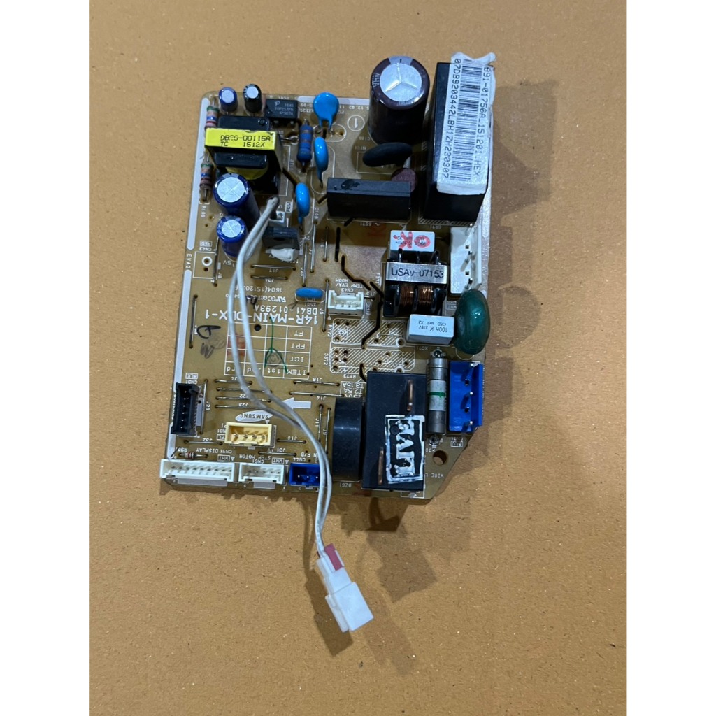 แผงวงจรแอร์คอยร์เย็นSamsung-รุ่นAR13JCFSQWK AR13KCFTGWKN (14R-MAIN-DL-1) DB41-01293A สินค้ามือสองใช้งานได้100%
