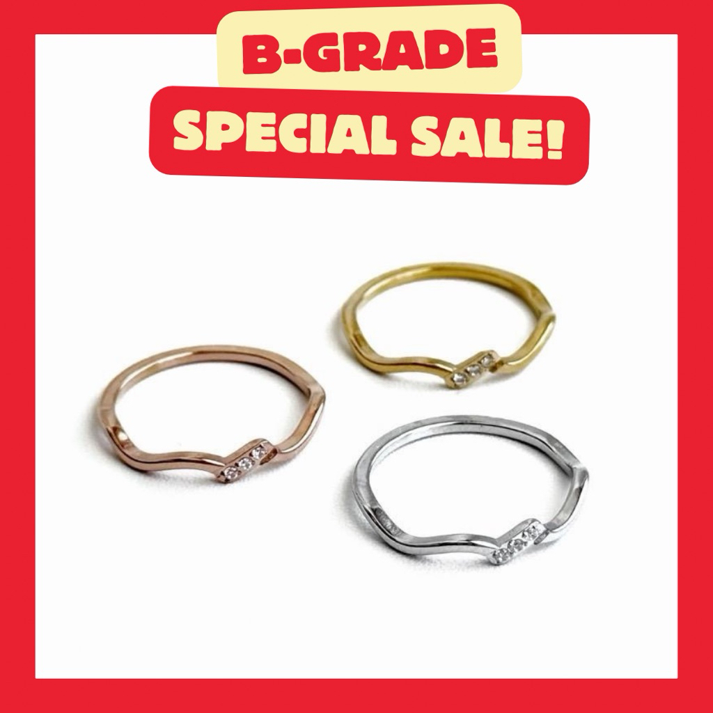 {B-Grade} Lyra 14k ring. (แหวนตัวเรือนสแตนเลส)