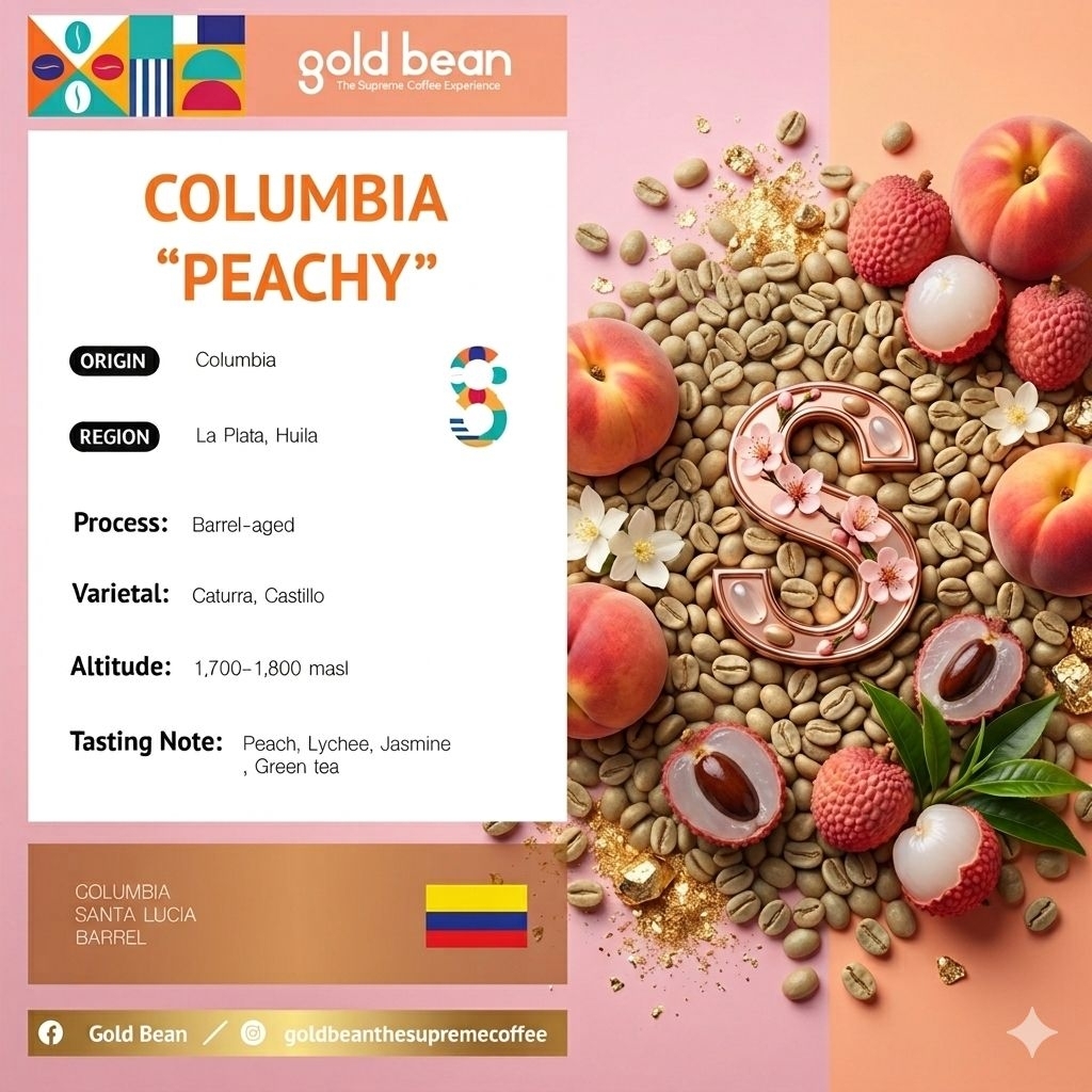 สารกาแฟ Colombia " PEACHY " huila