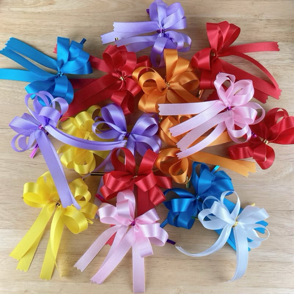 โบว์ผ้า ขนาดเล็ก ใช้ตกแต่งงาน ของขวัญ ของชำร่วย เซต 20 ชิ้น คละสี
