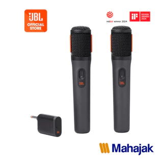 JBL Partybox wireless microphone ไมโครโฟนคู่ไร้สาย เสียงใสคมชัด ใช้งานง่าย ใช้งานได้สูงสุด 20 ชั่วโมง