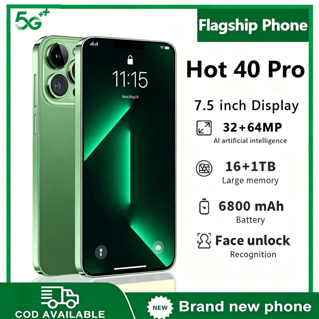 【ของแท้100%】2026 HOT 40 Pro & HOT 40S 5G 7.5นิ้ว โทรศัพท์ มือถือ Android 16G+1T นักเรียนเรียนรู้โทรศัพท์มือถือ โทรศัพท์ส
