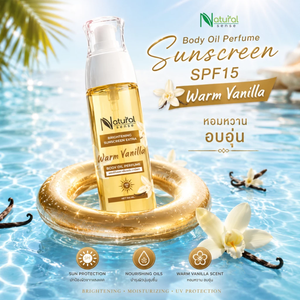 บอดี้ออยล์ SPF15 น้ำหอม บำรุงผิว ชุ่มชื้น ซึมไว thumbnail 5