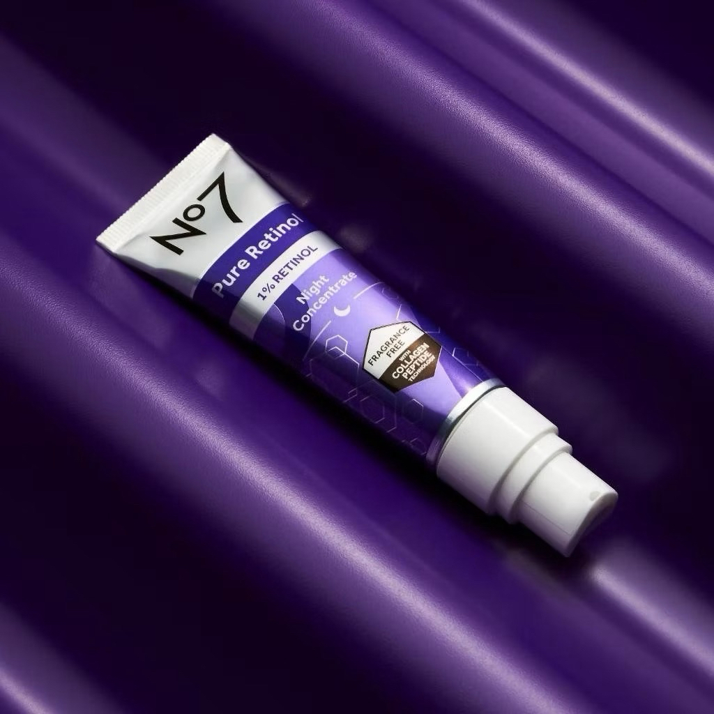 No7 Pure Retinol 1% Retinol Night Concentrate Serum 30 ML. นัมเบอร์เซเว่น เรตินอล 1% เซรั่ม 30 มล.