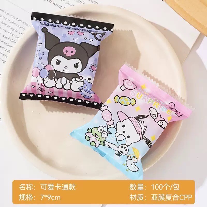 ถุงสุ่ม ถุงใส่เรซิ่น ถุงเปล่านำไปซีลต่อ ขนาด7*9 1 แพ็ค100 ใบพร้อมส่งในไทย