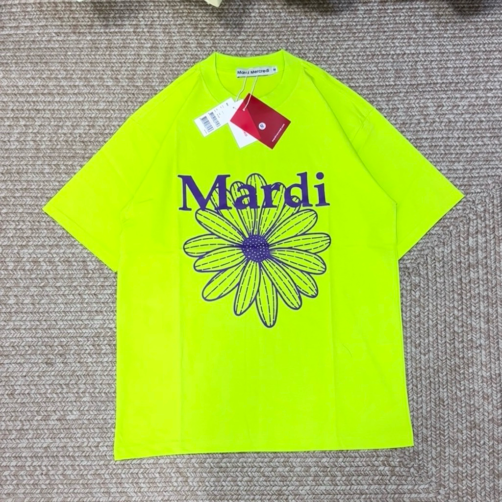 พร้อมส่ง เสื้อ Mar.di T-Shirt Flowerma.rdi Pastel เสื้อมาดี้ เสื้อยืดเกาหลี สกรีนลายดอกไม้ ผ้าคอตตอน