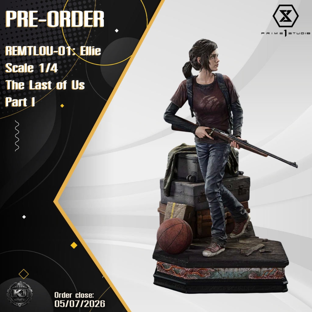 Pre-order Prime 1 Studio REMTLOU-01: Ellie Scale 1/4 (The Last of Us Part I)