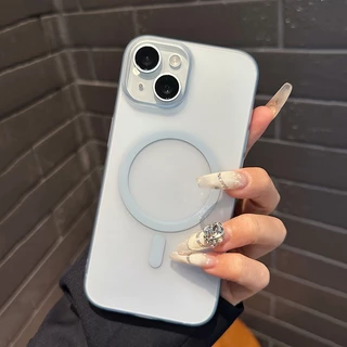 CrashStar เคสโทรศัพท์แบบแข็งบางพิเศษ แม่เหล็ก ผิวด้าน โปร่งแสง Phone Case For iPhone 17 16 15 14 13 12 11 Pro Max Plus
