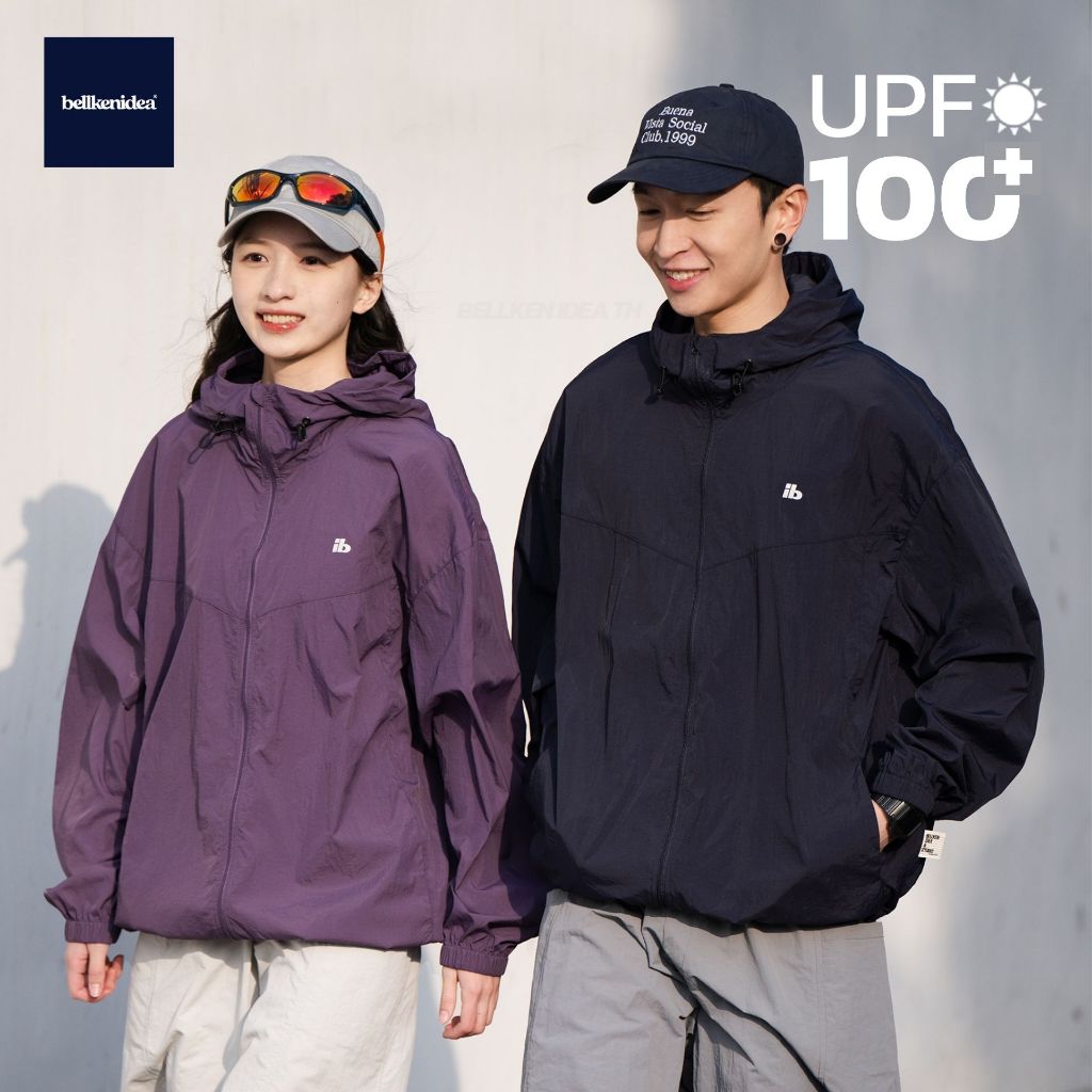 BELLKEN UV PROTECT NYLON JACKET เสื้อคลุมกัน UV ระดับ UPF100+ ผ้าไนลอน บางเบา ระบายอากาศ แห้งไว UNISEX