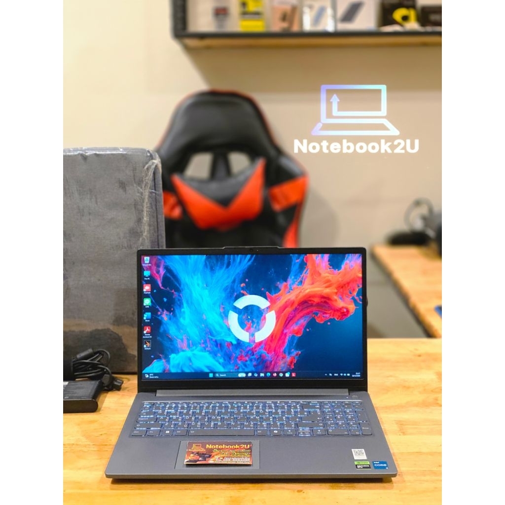 Lenovo LOQ15-83LK002NTA (เบา1.7Kg 144Hz sRGB100%) i5-12450HX RTX3050.6GB RAM16GB SSD512GB สภาพสวย98%