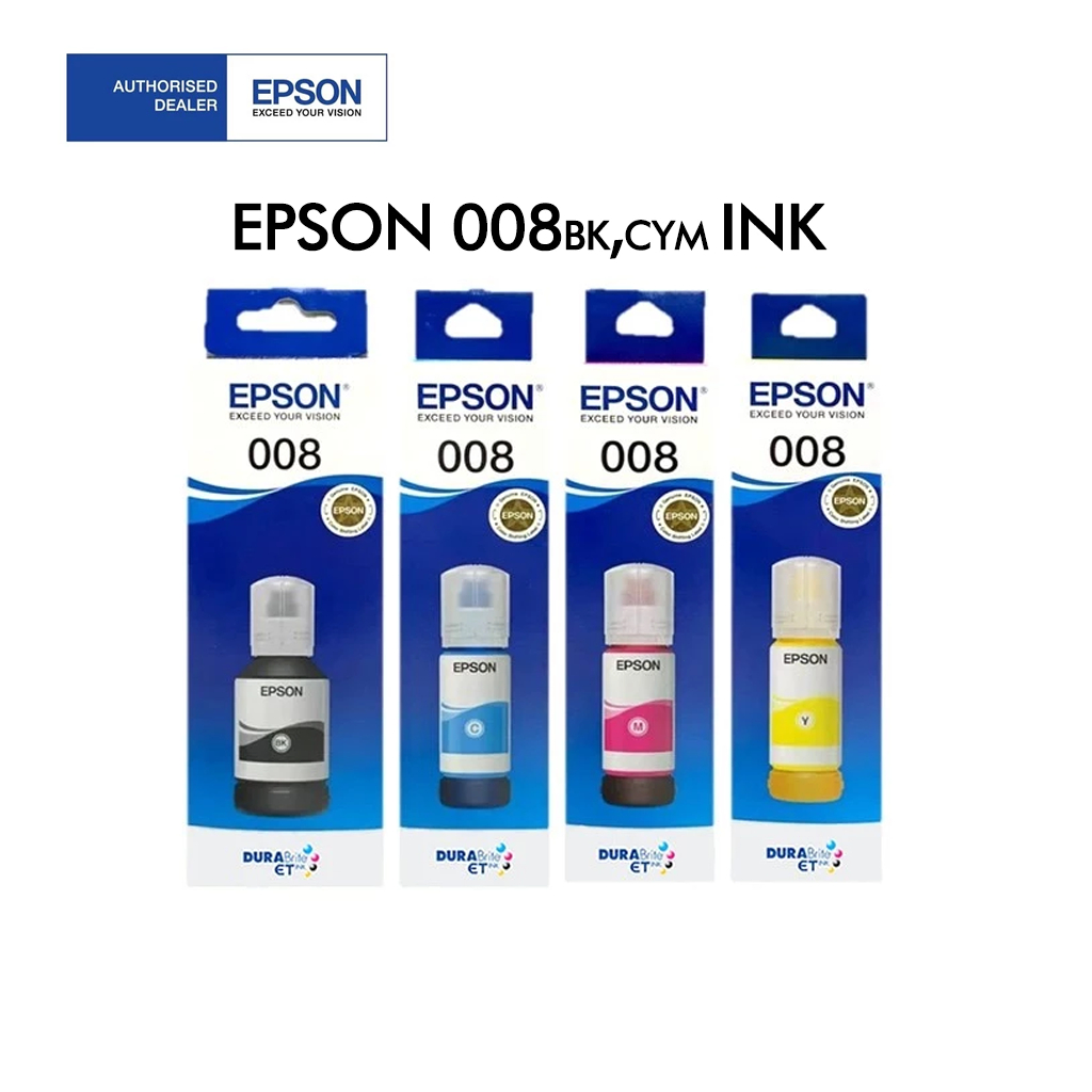 Epson 008 Ink Bottle （Black/Cyan/Magenta/Yellow）