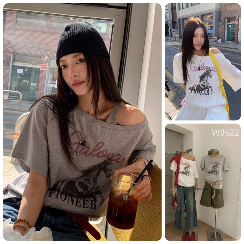 W9522 เสื้อแฟชั่น Tag🇰🇷🛍️WGWE