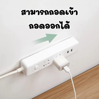 JoyTray ที่ยึดปลั๊กไฟ ติดปลั๊กไฟกับผนัง เต้ารับรางปลั๊กไฟ ติดผนัง มีกาว ตะขอแขวนติดผนัง ตะขอแบบล็อค