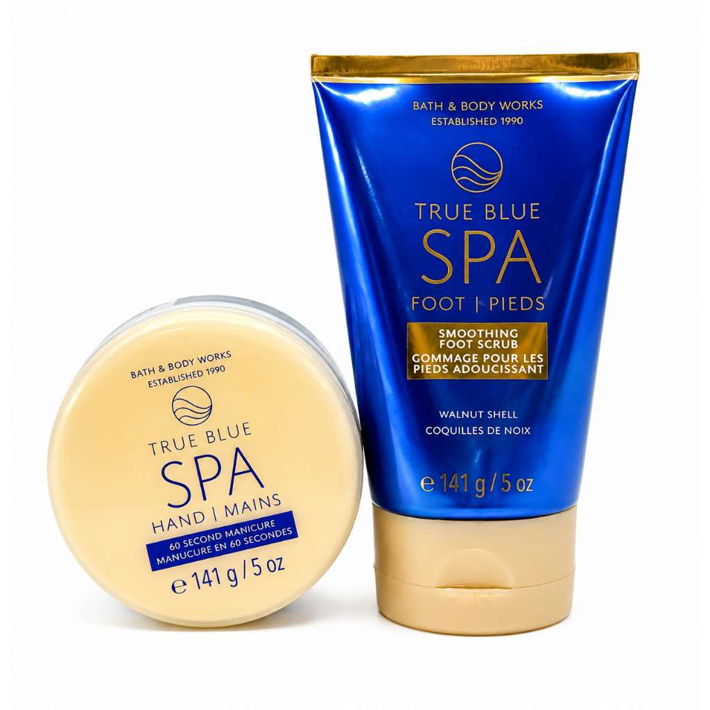 Bath & Body Works True Blue Spa  Hand Scrub/ Foot Scru สปามือ สปาเท้า เน้นการดูแลผิวแบบเข้มข้นเหมือนทำสปาที่บ้าน