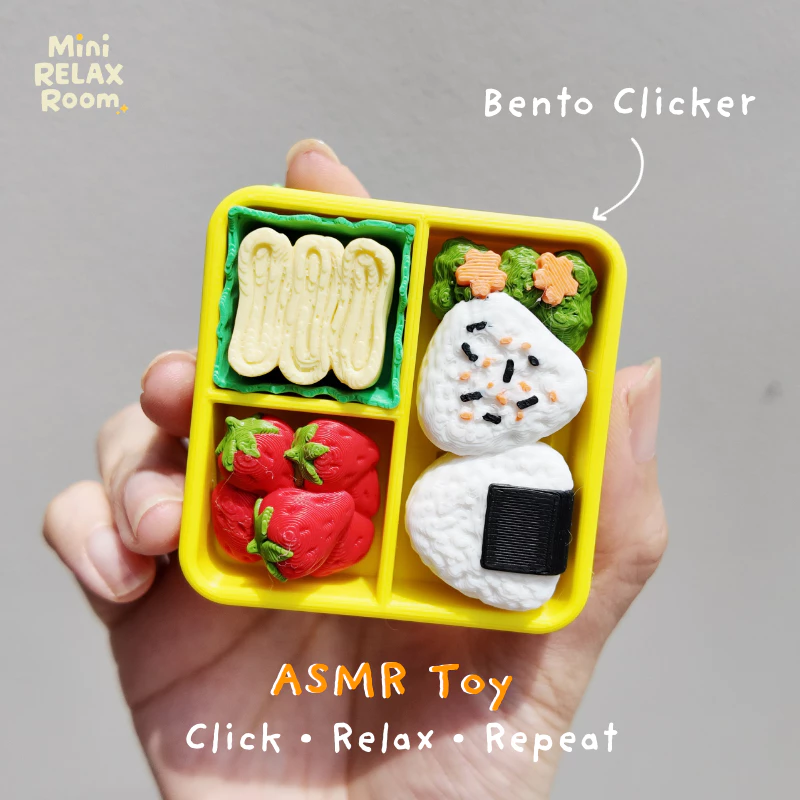 🍱Bento Clicker ASMR ของเล่นกดคลายเครียด เสียงคลิกเพลิน ฟิดเจ็ตจิ๋ว ลายข้าวกล่องญี่ปุ่นน่ารัก