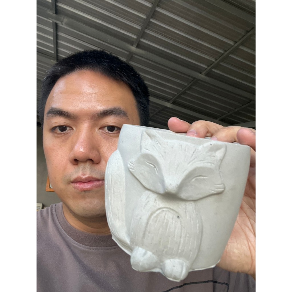กระถางปูนเปลือย กระถางต้นไม้10.5x9cm ออกใบกำกับภาษีได้ รหัสkornz52326