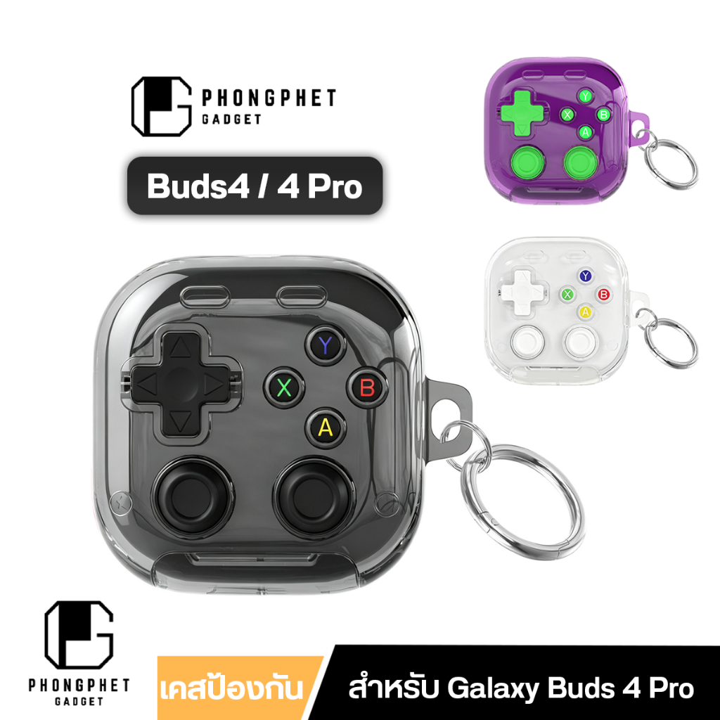 Miak เคส Samsung Galaxy Buds 4 / Buds 4 Pro พร้อมฝาครอบป้องกัน ทนทาน กันรอยขีดข่วน พร้อมสติกเกอร์ DIY