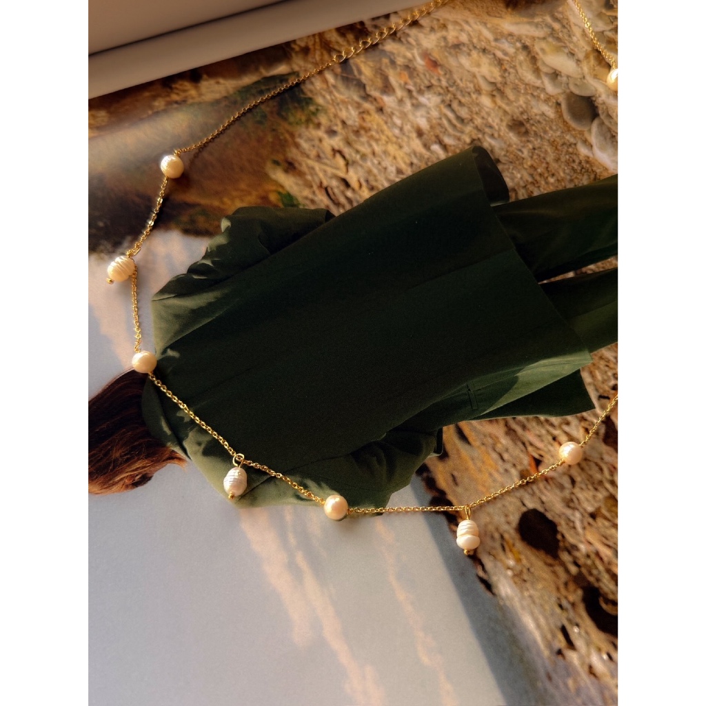 whisper.ring -  CLARIS PEARL NECKLACE