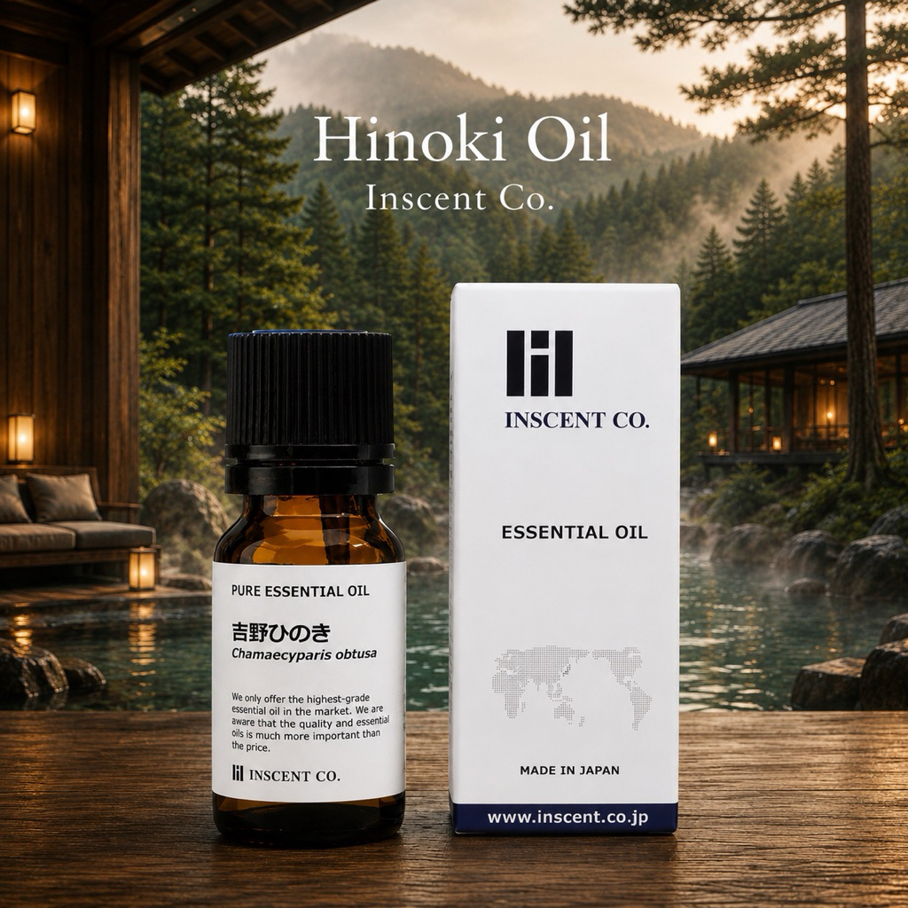 (สินค้าพร้อมส่ง) น้ำมันหอมระเหย Hinoki Oil  ยี่ห้อ Inscent Co. จากญี่ปุ่น Essential Oil ฮิโนกิ