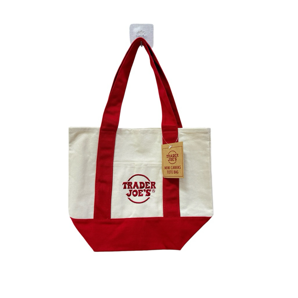 TRADER JOE'S canvas mini tote แท้💯นำเข้าจากอเมริกา